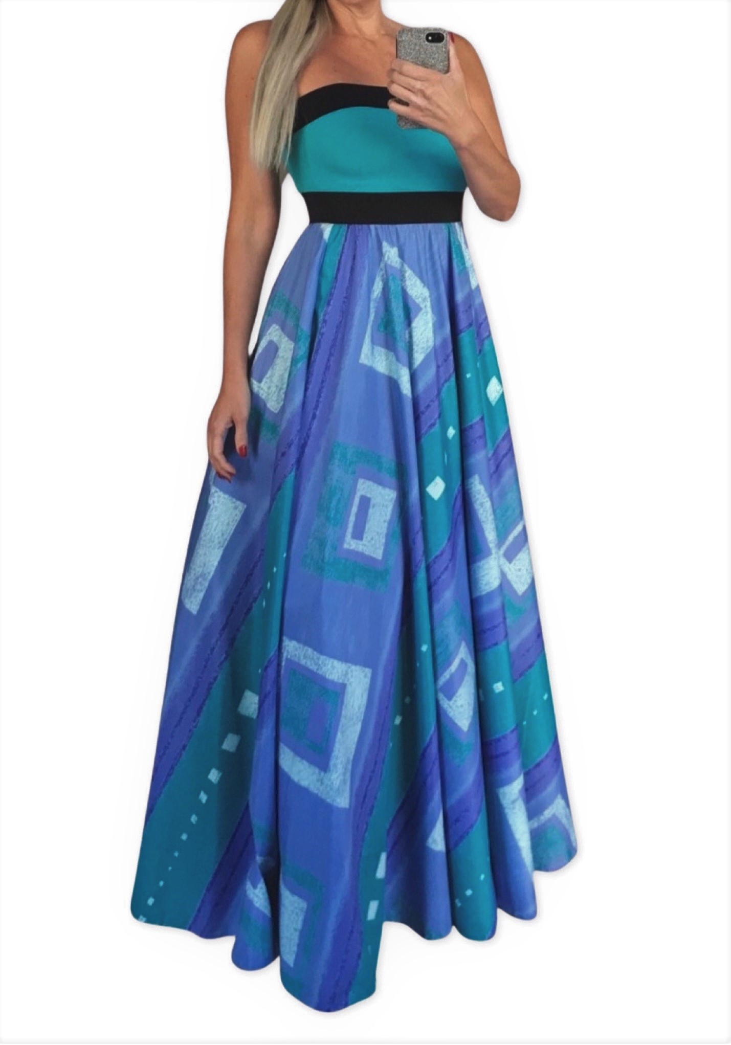 Dlouhé letní šaty - BOROS DR-L-BG 01